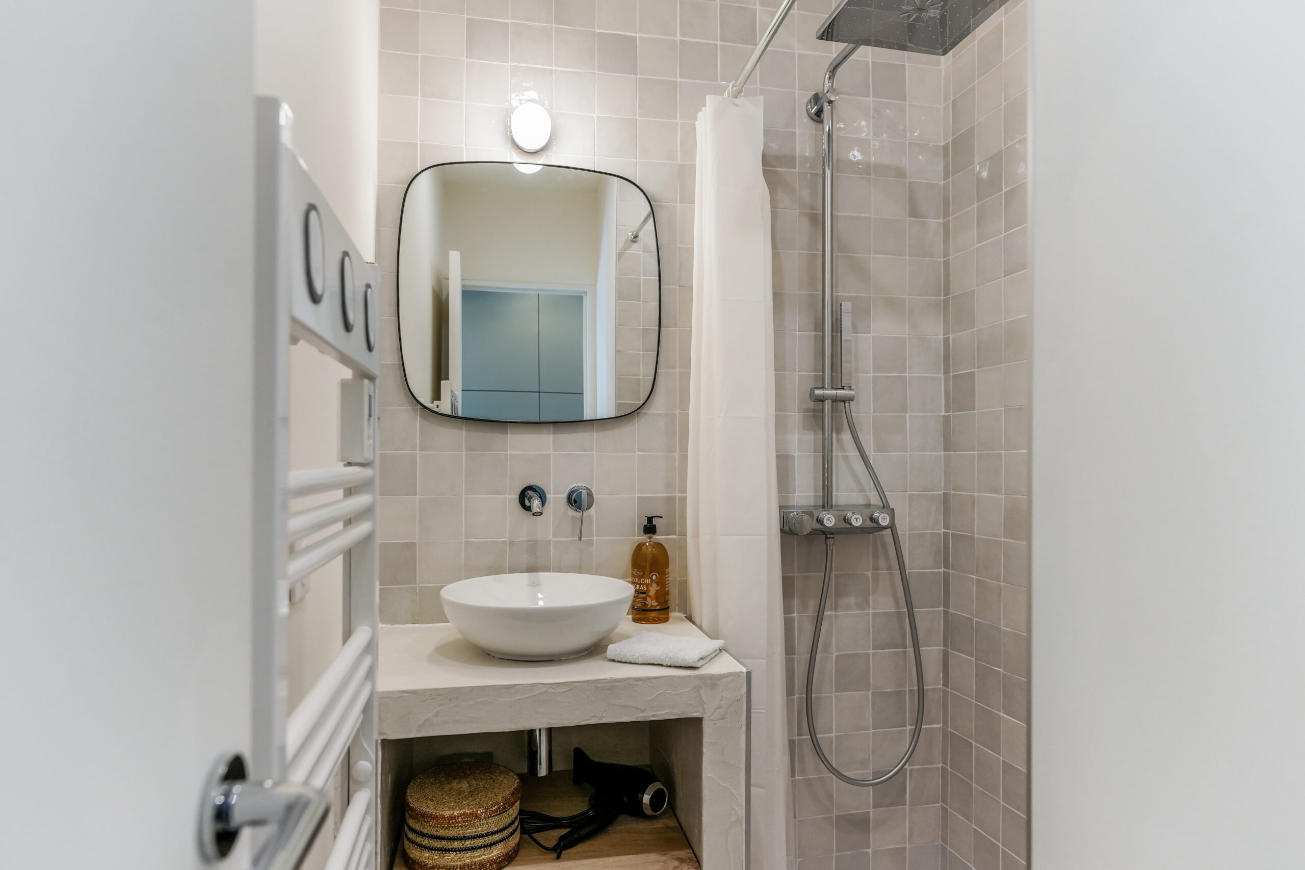 Douche à l’italienne dans un second appartement MAP à Pertuis