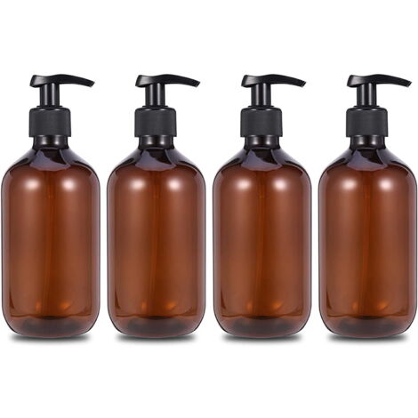 Lot de distributeurs ambrés rechargeables CODIRATO 500 ml